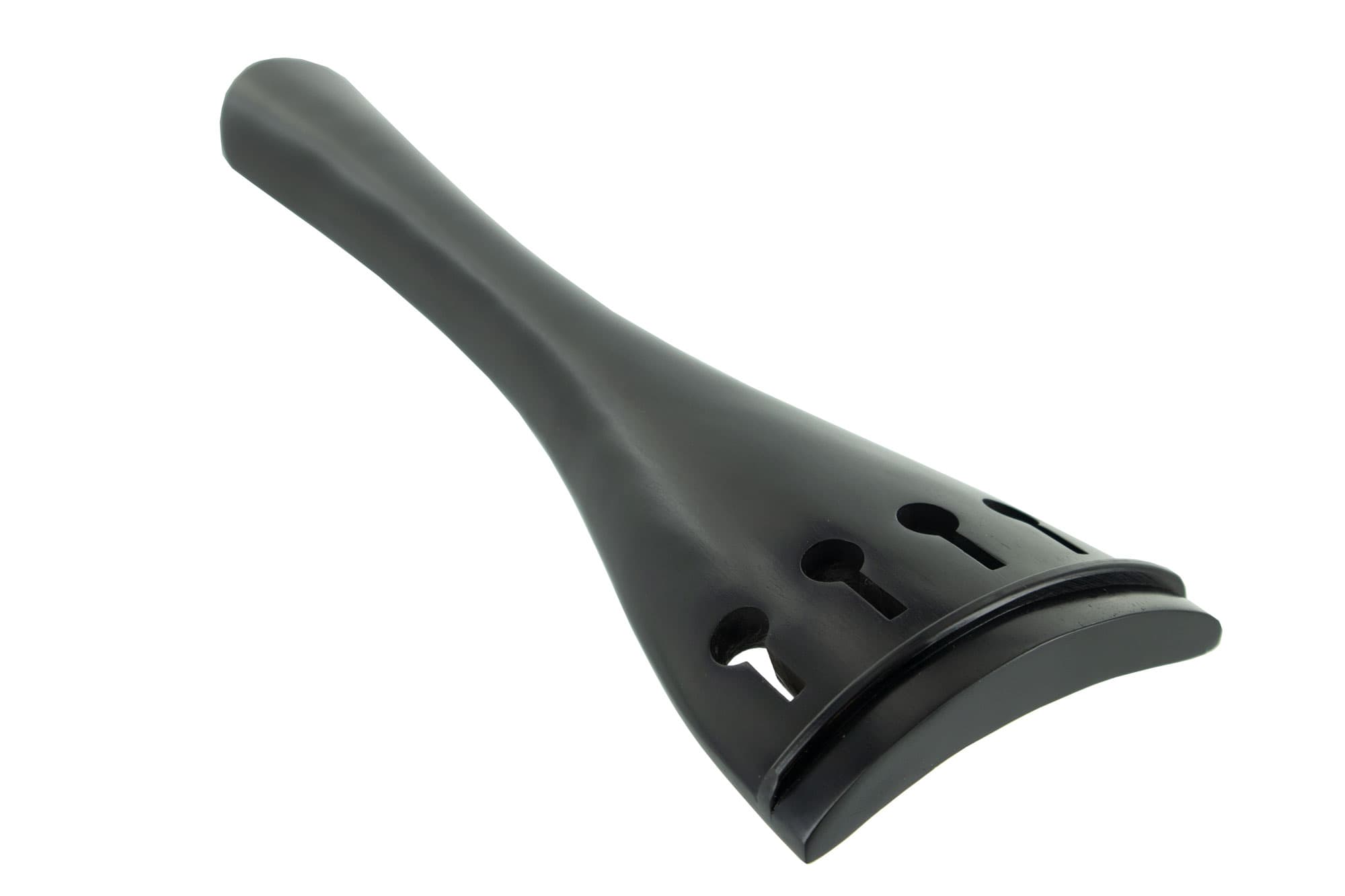 Ebony Double Bass Tailpiece with Vertical (hidden) Tailgut Holes 3/4 Size